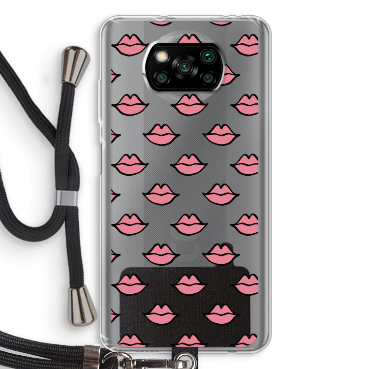 Lipjes: Xiaomi Poco X3 NFC Transparant Hoesje met koord