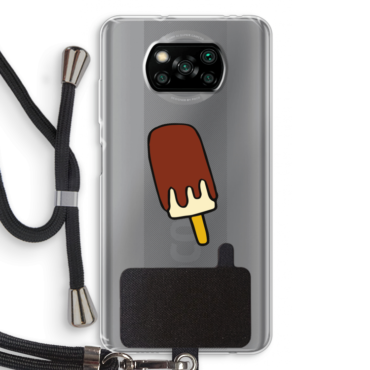 Frisco: Xiaomi Poco X3 NFC Transparant Hoesje met koord