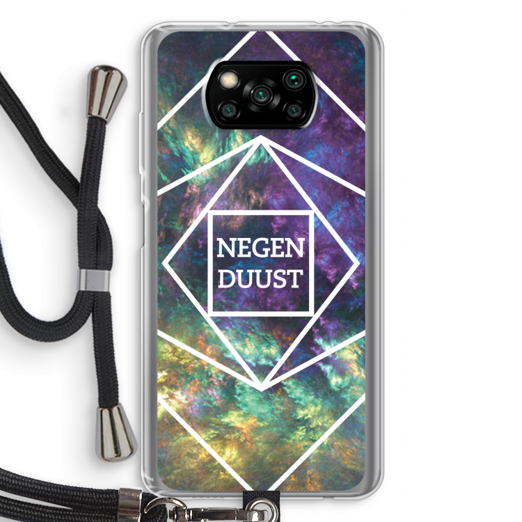 Negenduust ruimte: Xiaomi Poco X3 NFC Transparant Hoesje met koord
