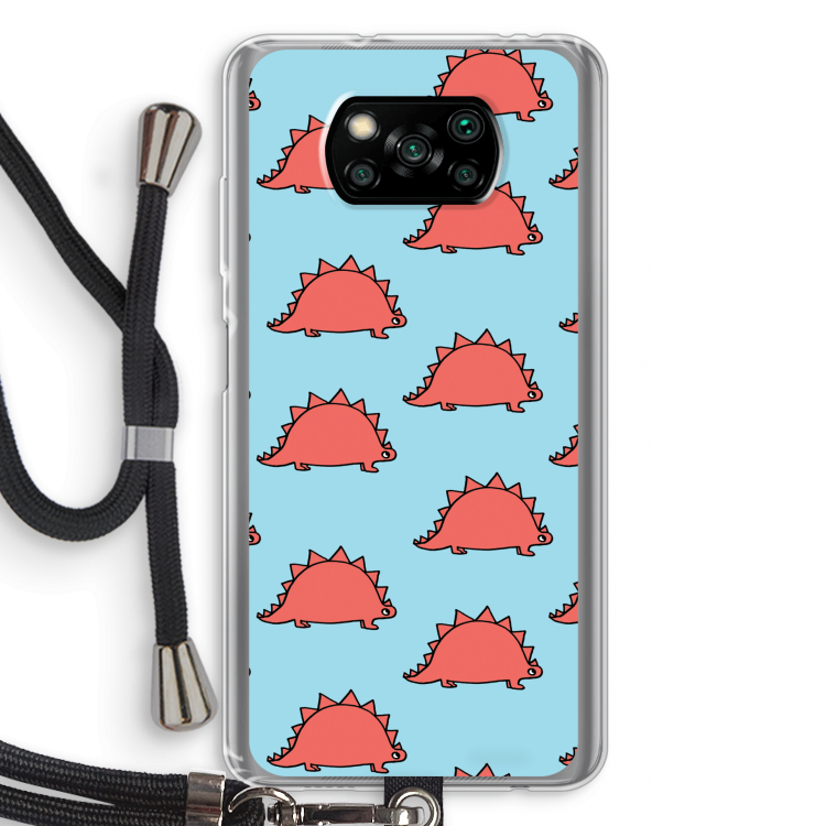 Dinosawrr: Xiaomi Poco X3 NFC Transparant Hoesje met koord