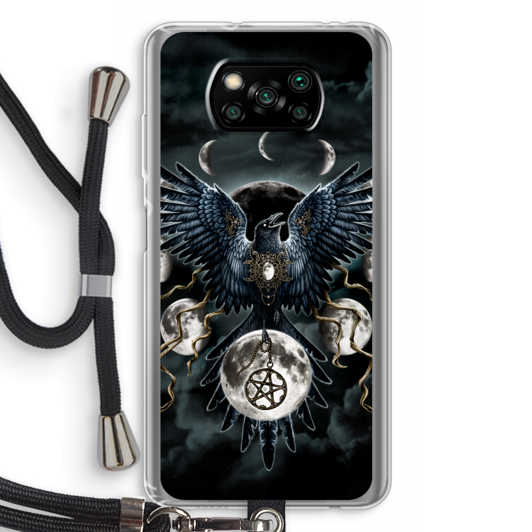 Sinister Wings: Xiaomi Poco X3 NFC Transparant Hoesje met koord