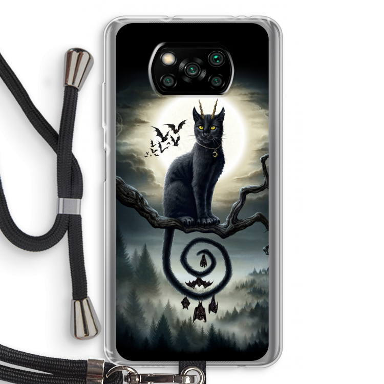 Moonlight Companions: Xiaomi Poco X3 NFC Transparant Hoesje met koord