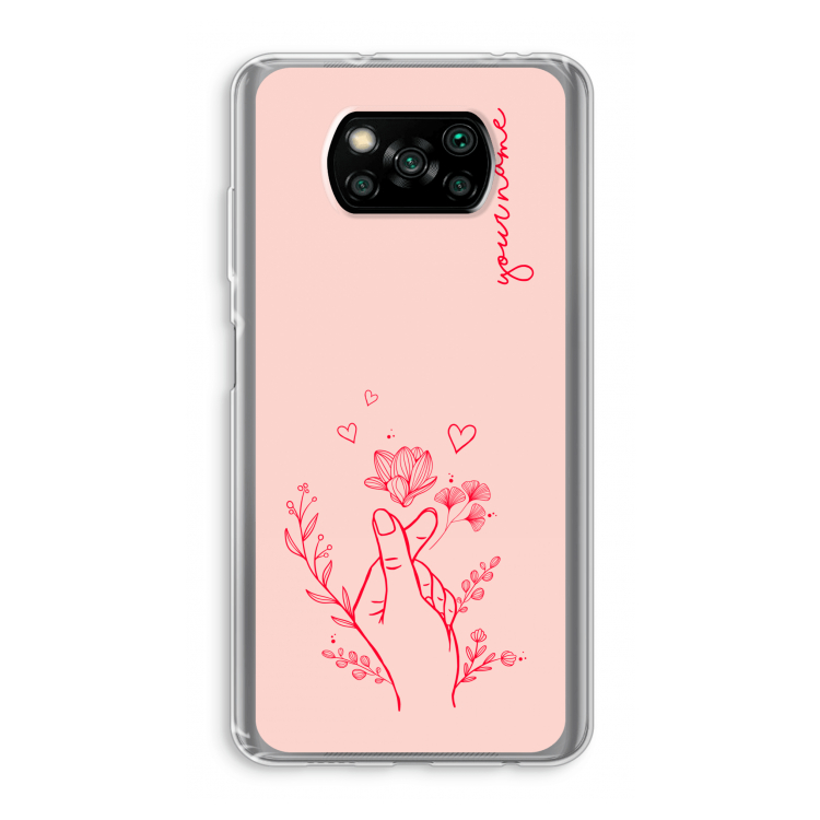 Giving Flowers: Xiaomi Poco X3 NFC Transparant Hoesje