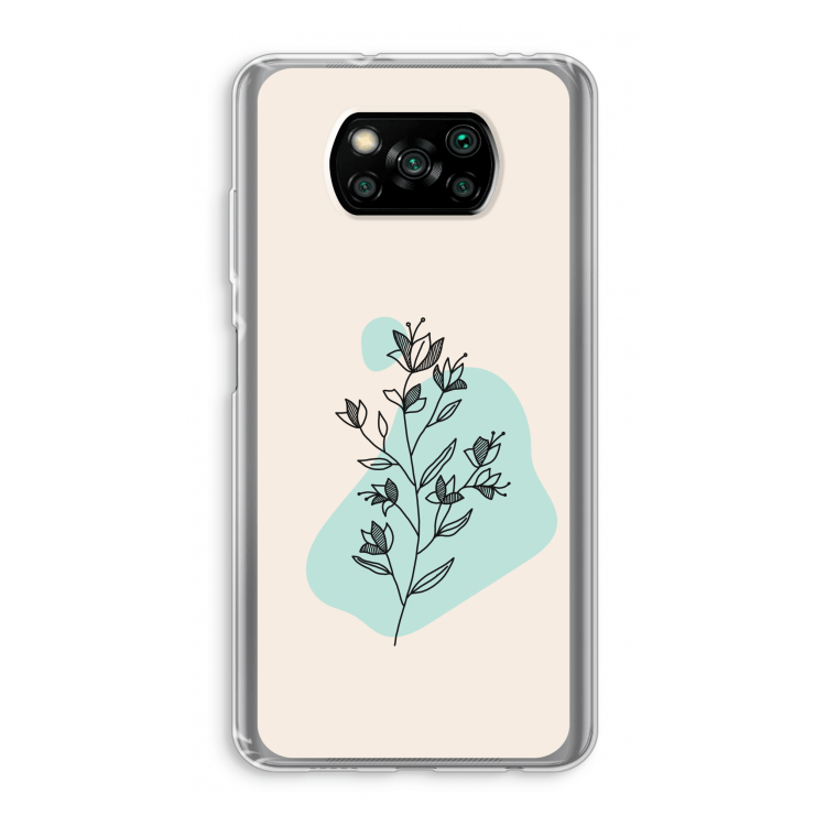Violets are blue: Xiaomi Poco X3 Pro Transparant Hoesje