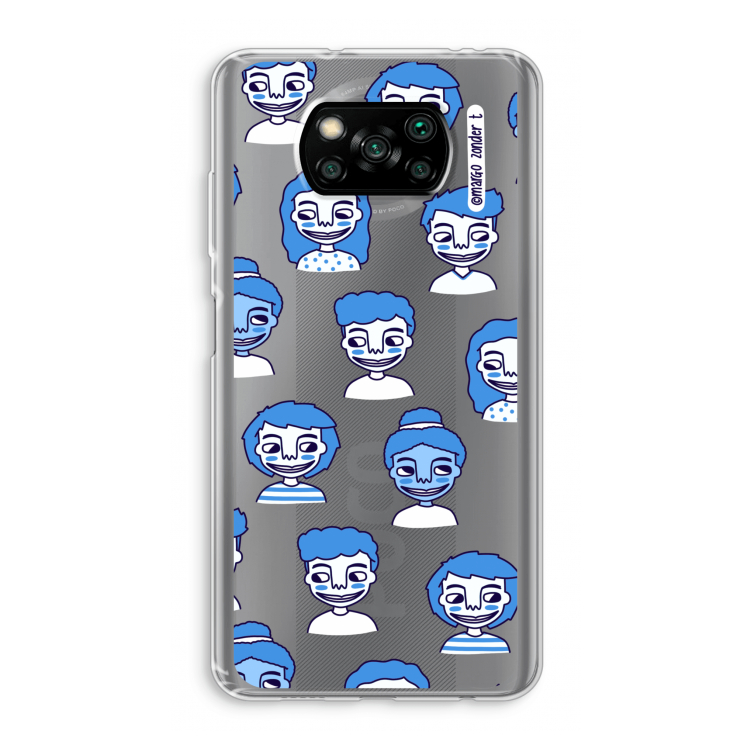 Gezichtjes: Xiaomi Poco X3 Pro Transparant Hoesje