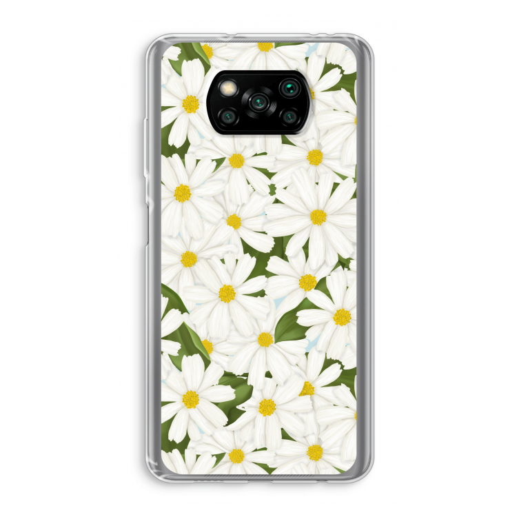 Summer Daisies: Xiaomi Poco X3 Pro Transparant Hoesje