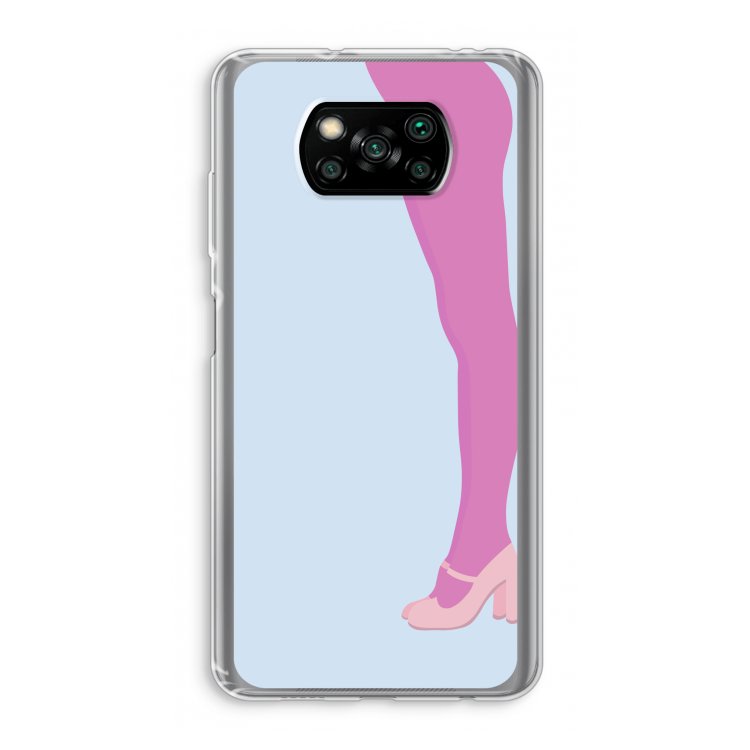 Pink panty: Xiaomi Poco X3 Pro Transparant Hoesje