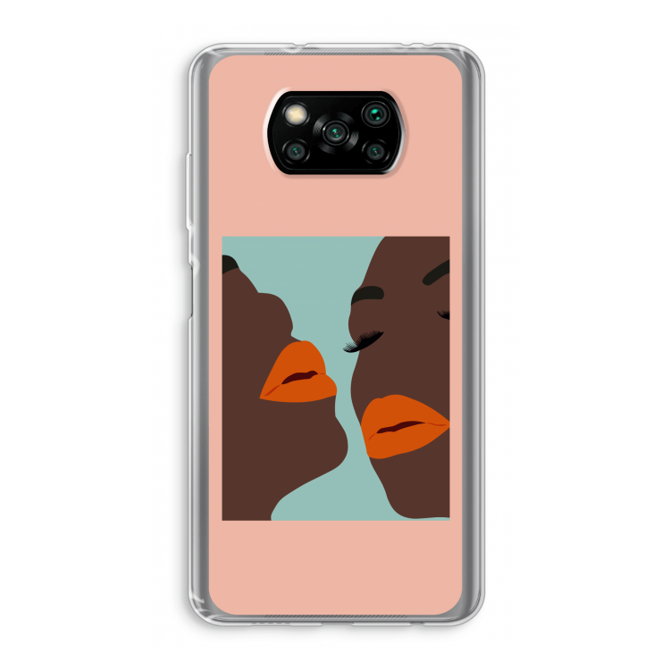 Orange lips: Xiaomi Poco X3 Pro Transparant Hoesje