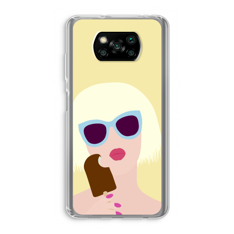 Ice cream: Xiaomi Poco X3 Pro Transparant Hoesje