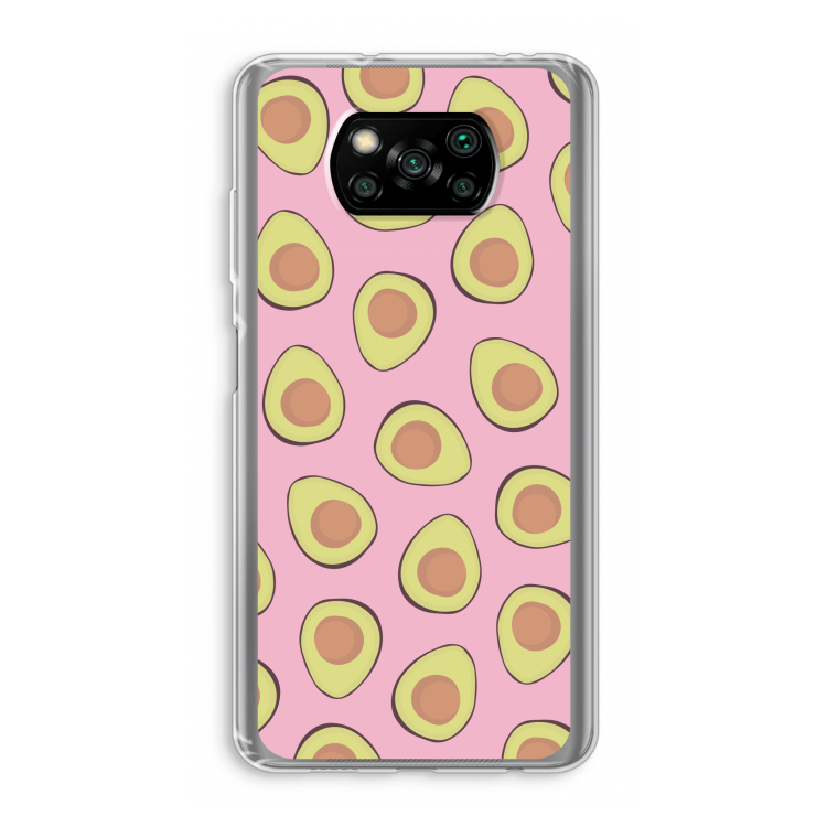Dancing avocados: Xiaomi Poco X3 Pro Transparant Hoesje