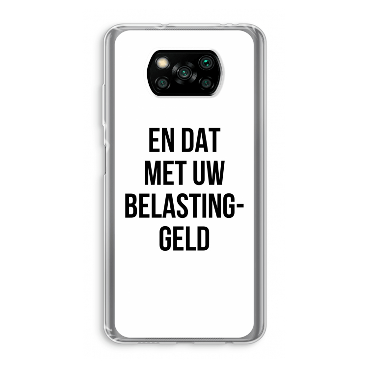 Belastinggeld: Xiaomi Poco X3 Pro Transparant Hoesje