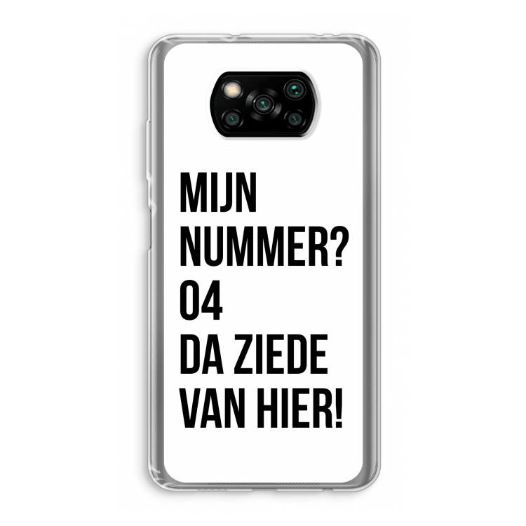 Da ziede van hier: Xiaomi Poco X3 Pro Transparant Hoesje