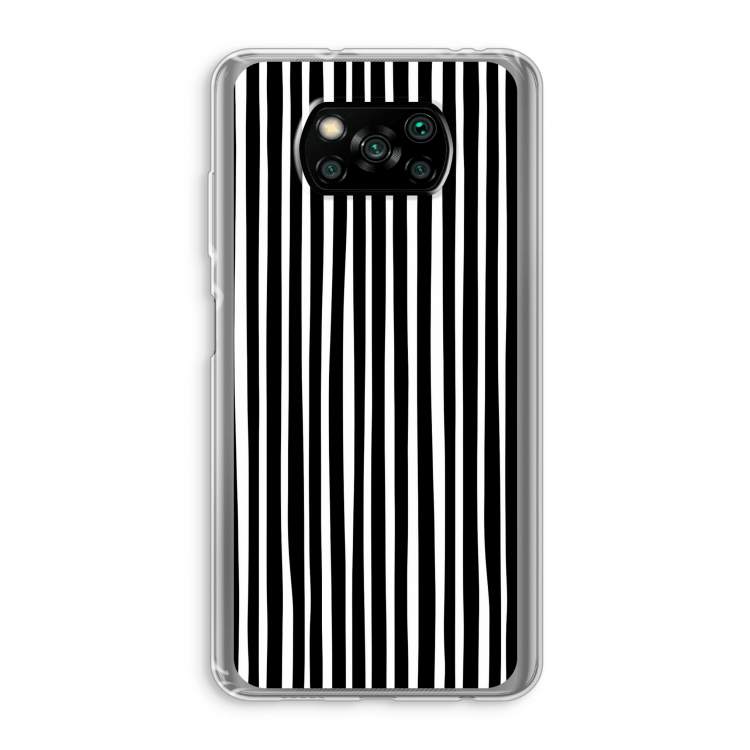 Stripes: Xiaomi Poco X3 Pro Transparant Hoesje