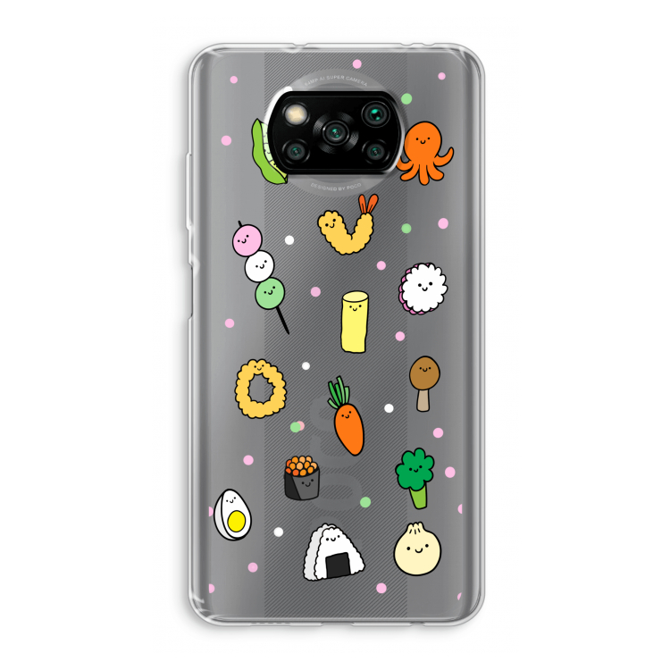 Happy bento friends: Xiaomi Poco X3 Pro Transparant Hoesje
