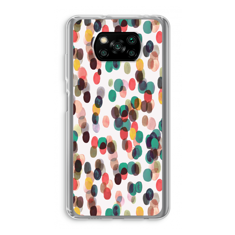 Tropical Dots: Xiaomi Poco X3 Pro Transparant Hoesje