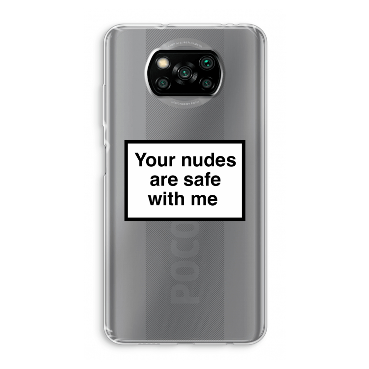 Safe with me: Xiaomi Poco X3 Pro Transparant Hoesje