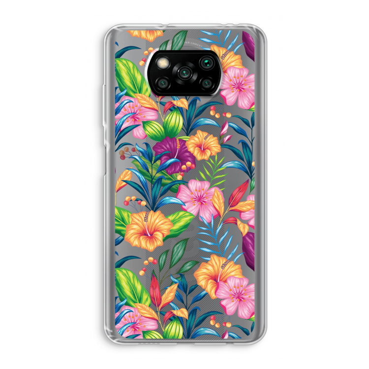 Tropisch 2: Xiaomi Poco X3 Pro Transparant Hoesje
