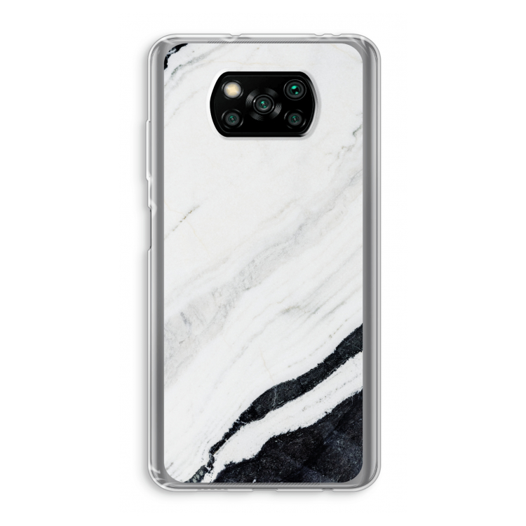 Elegante marmer: Xiaomi Poco X3 Pro Transparant Hoesje