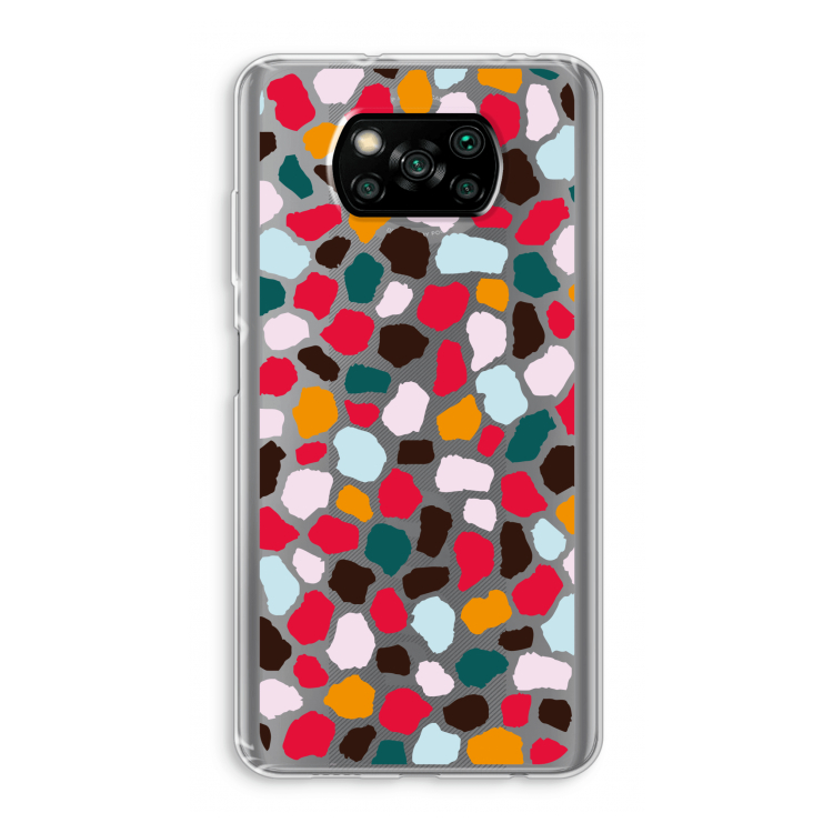 Colored Giraffe: Xiaomi Poco X3 Pro Transparant Hoesje