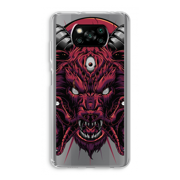 Hell Hound and Serpents: Xiaomi Poco X3 Pro Transparant Hoesje
