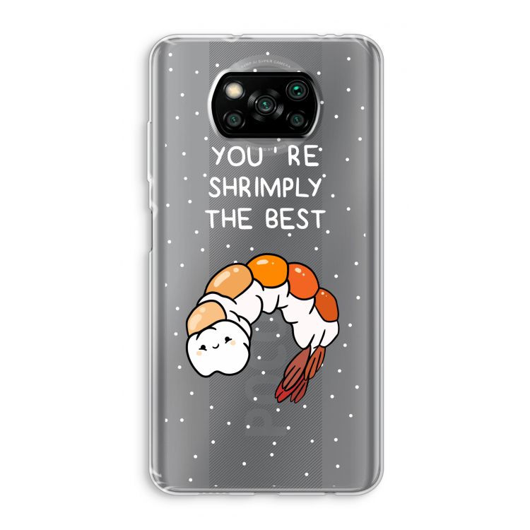 You're Shrimply The Best: Xiaomi Poco X3 Pro Transparant Hoesje