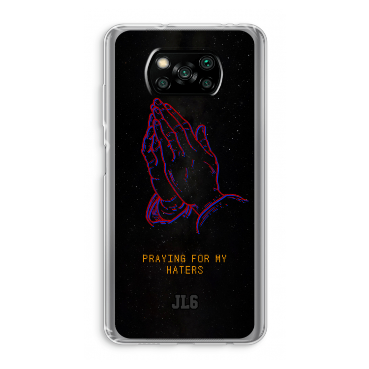 Praying For My Haters: Xiaomi Poco X3 Pro Transparant Hoesje