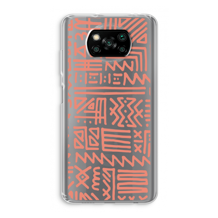 Marrakech Pink: Xiaomi Poco X3 Pro Transparant Hoesje