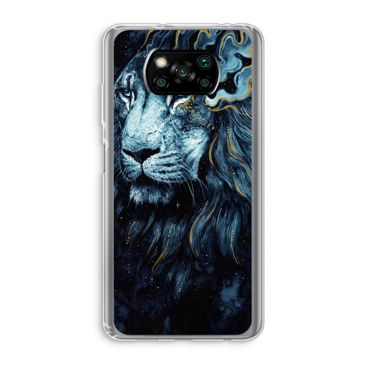 Darkness Lion: Xiaomi Poco X3 Pro Transparant Hoesje