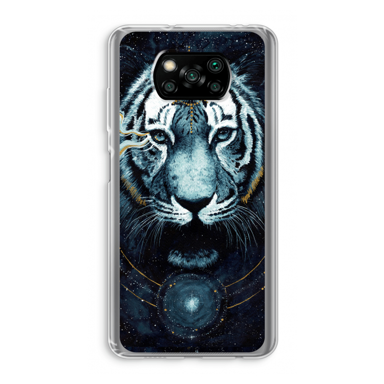 Darkness Tiger: Xiaomi Poco X3 Pro Transparant Hoesje
