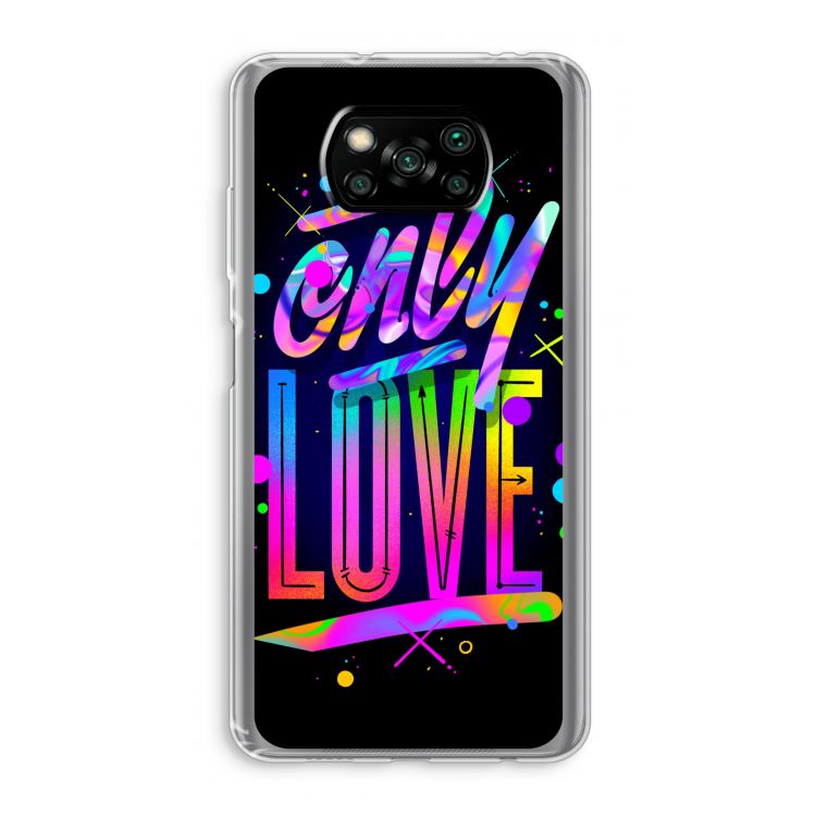 Only Love: Xiaomi Poco X3 Pro Transparant Hoesje