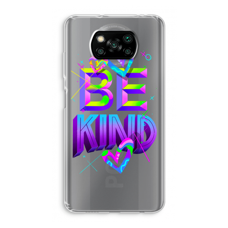 Be Kind: Xiaomi Poco X3 Pro Transparant Hoesje