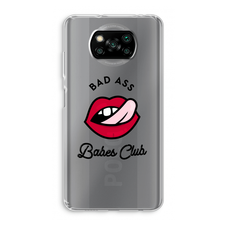 Badass Babes Club: Xiaomi Poco X3 Pro Transparant Hoesje