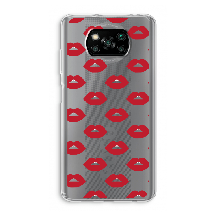 Lips: Xiaomi Poco X3 Pro Transparant Hoesje