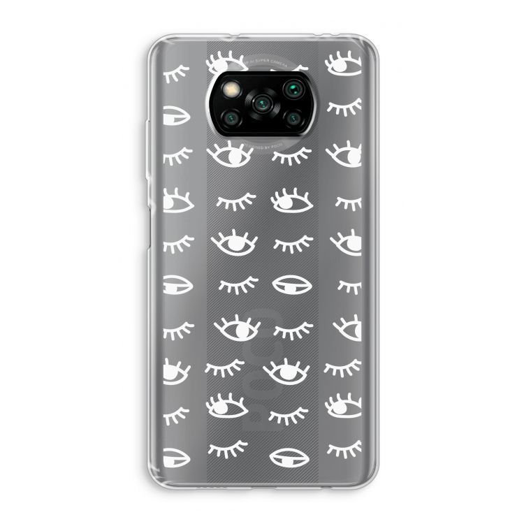 Eye pattern #3: Xiaomi Poco X3 Pro Transparant Hoesje