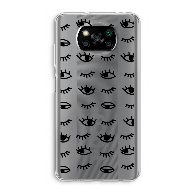 Eye pattern #2: Xiaomi Poco X3 Pro Transparant Hoesje