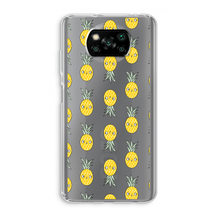 Ananas: Xiaomi Poco X3 Pro Transparant Hoesje