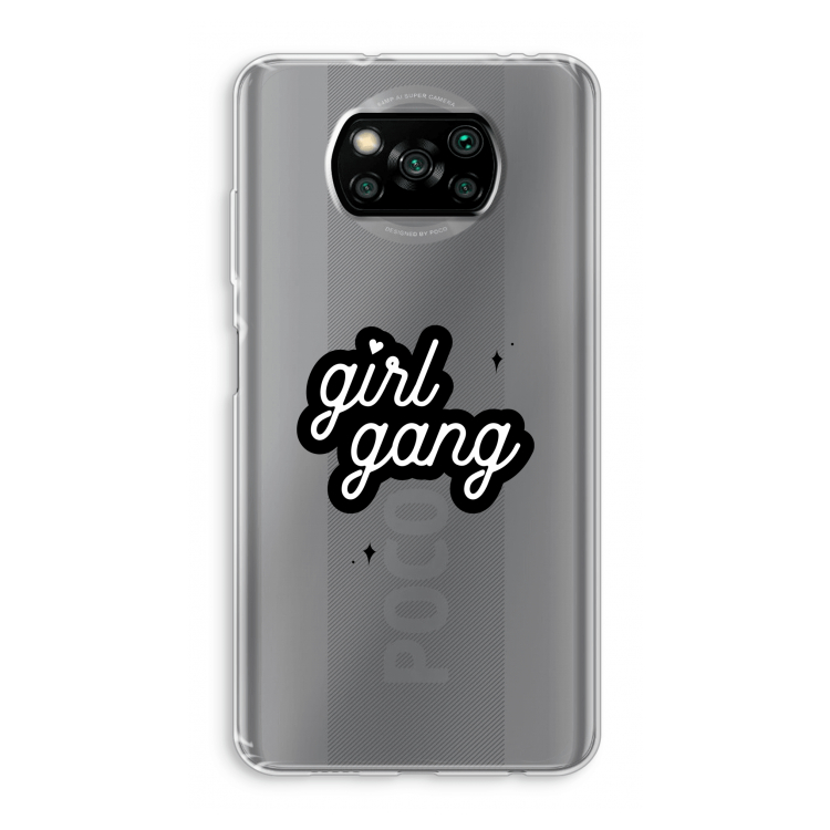Girl Gang: Xiaomi Poco X3 Pro Transparant Hoesje