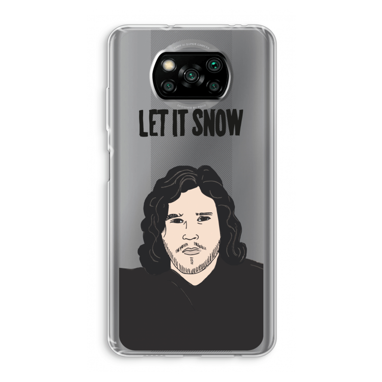 Let It Snow: Xiaomi Poco X3 Pro Transparant Hoesje