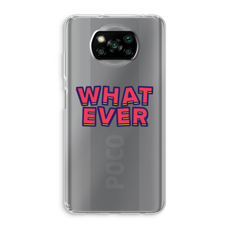 Whatever: Xiaomi Poco X3 Pro Transparant Hoesje