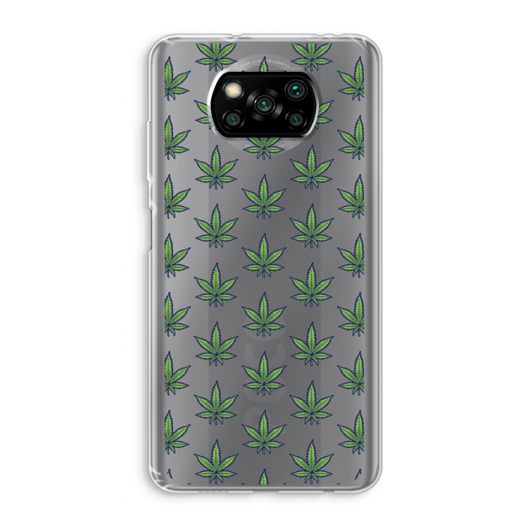 Weed: Xiaomi Poco X3 Pro Transparant Hoesje
