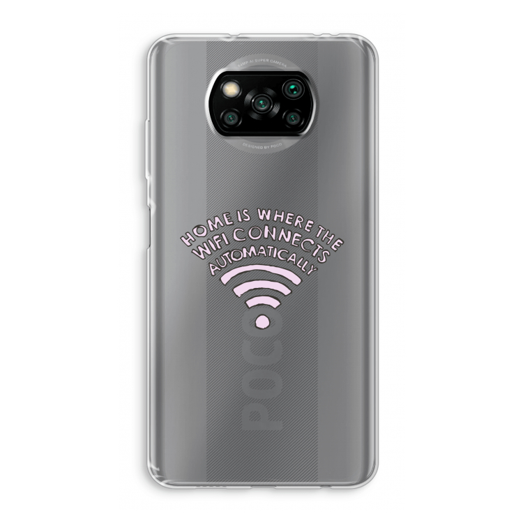 Home Is Where The Wifi Is: Xiaomi Poco X3 Pro Transparant Hoesje