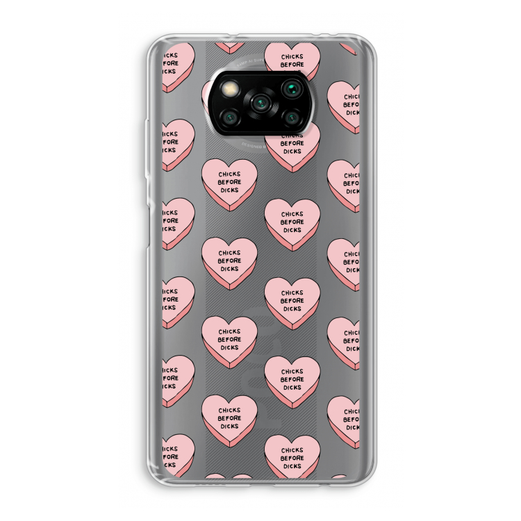 Chicks before dicks: Xiaomi Poco X3 Pro Transparant Hoesje
