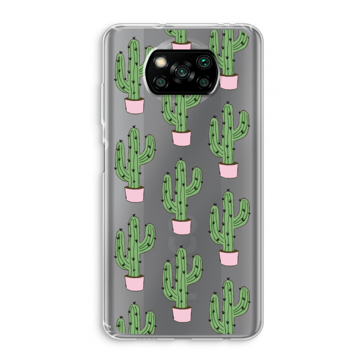 Cactus Lover: Xiaomi Poco X3 Pro Transparant Hoesje
