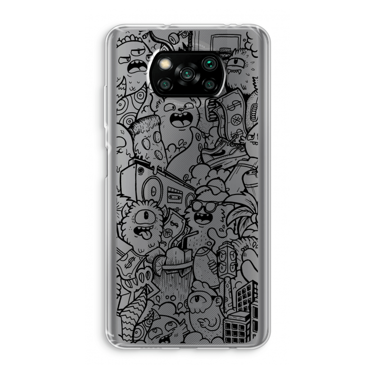 Vexx Black City : Xiaomi Poco X3 Pro Transparant Hoesje