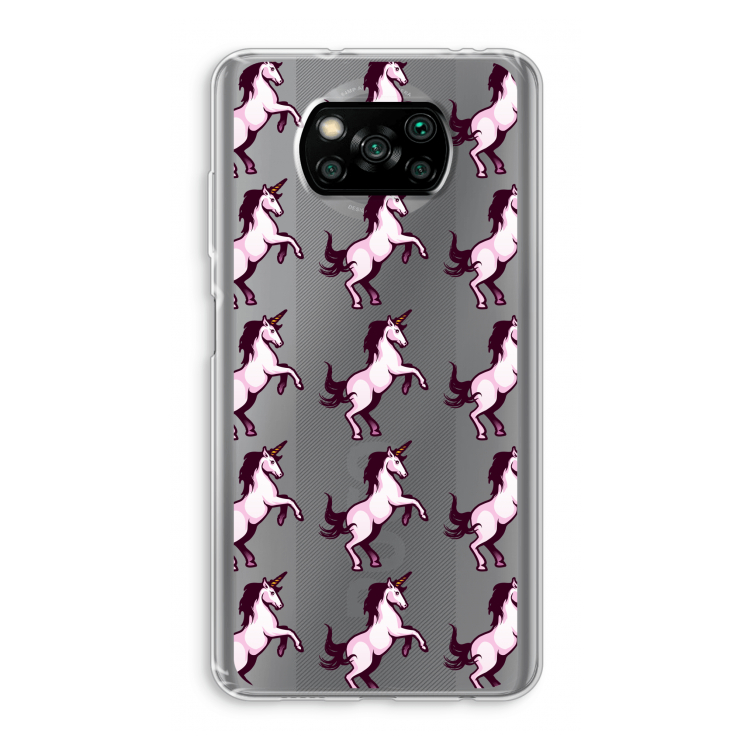Musketon Unicorn: Xiaomi Poco X3 Pro Transparant Hoesje
