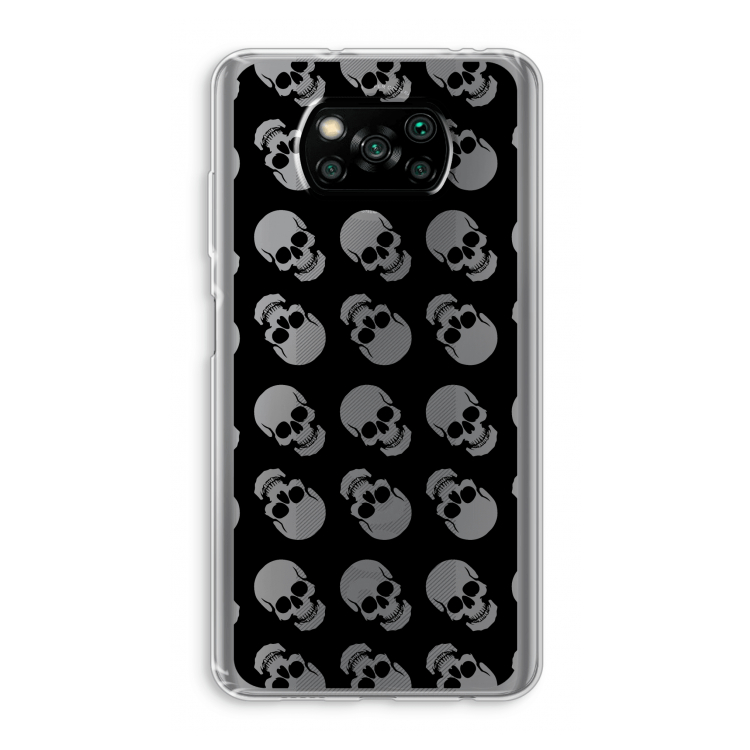 Musketon Skulls: Xiaomi Poco X3 Pro Transparant Hoesje
