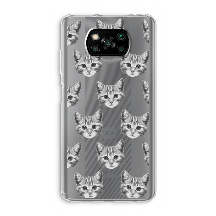Kitten: Xiaomi Poco X3 Pro Transparant Hoesje