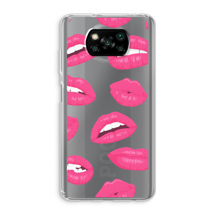 Bite my lip: Xiaomi Poco X3 Pro Transparant Hoesje