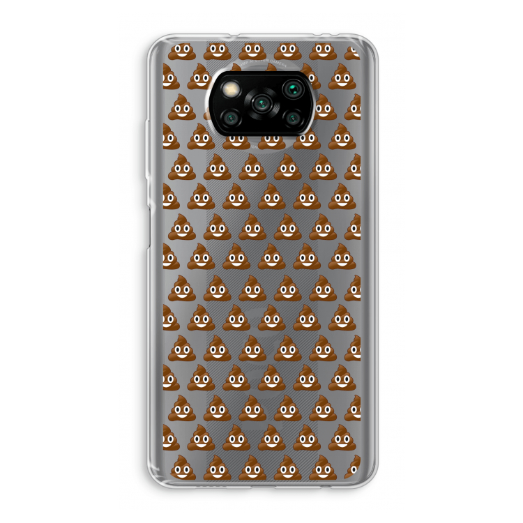 Poop emoji: Xiaomi Poco X3 Pro Transparant Hoesje