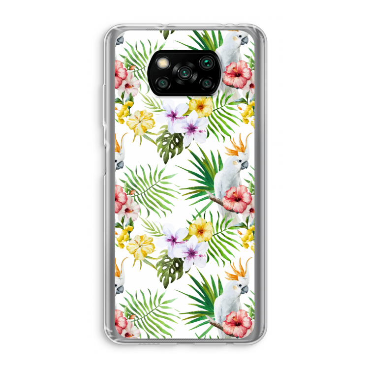 Gele kuif: Xiaomi Poco X3 Pro Transparant Hoesje